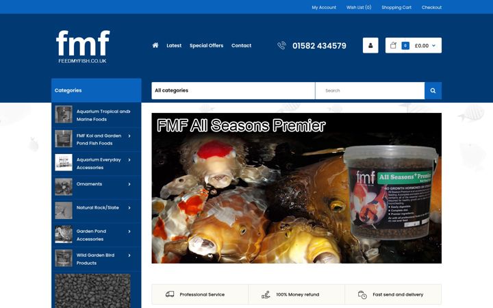 Screenshot of feedmyfish.co.uk