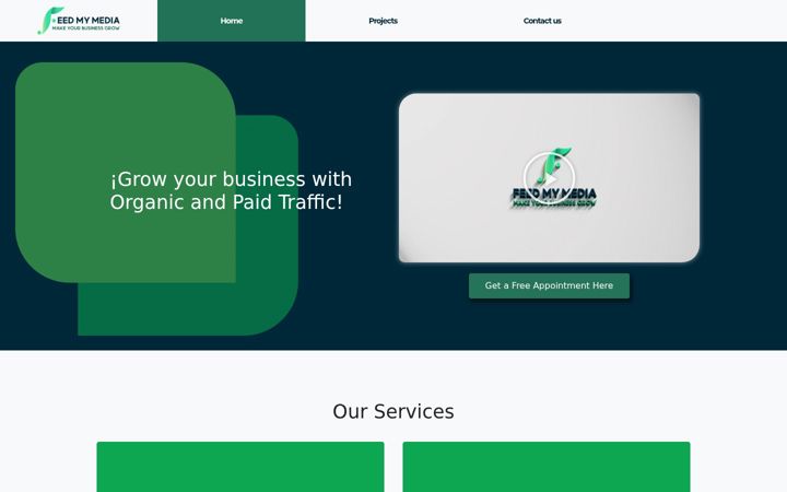 Screenshot of feedmymedia.com