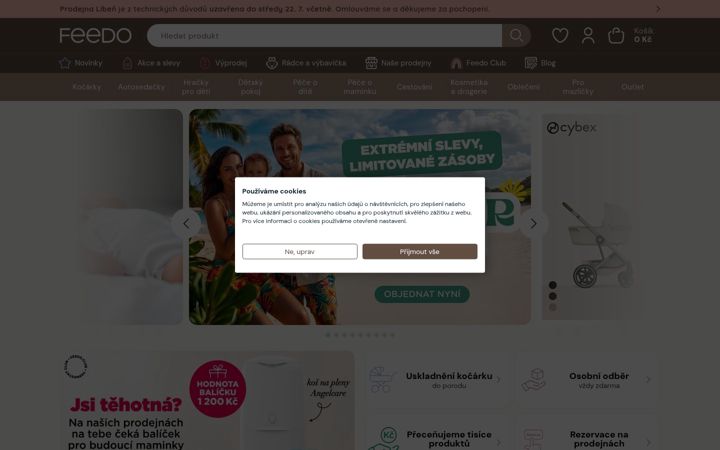 Screenshot of feedo.cz