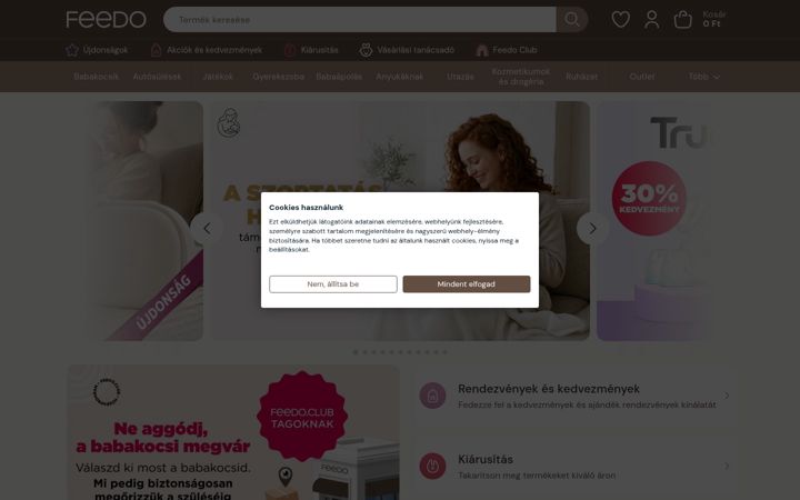 Screenshot of feedo.hu