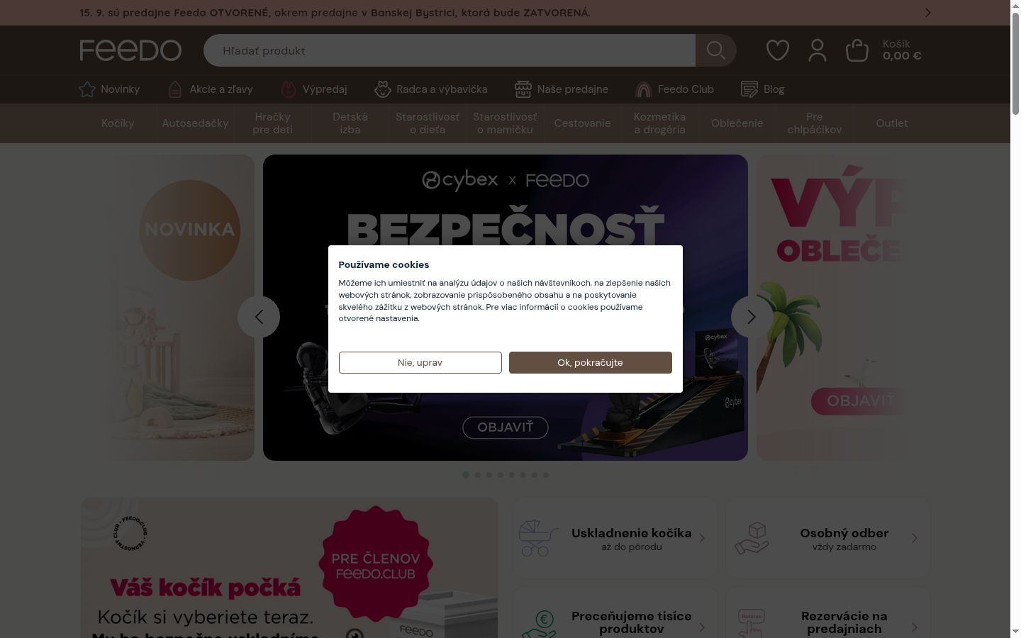 Zrzut ekranu banera zgody wyświetlanego przed jakąkolwiek interakcją