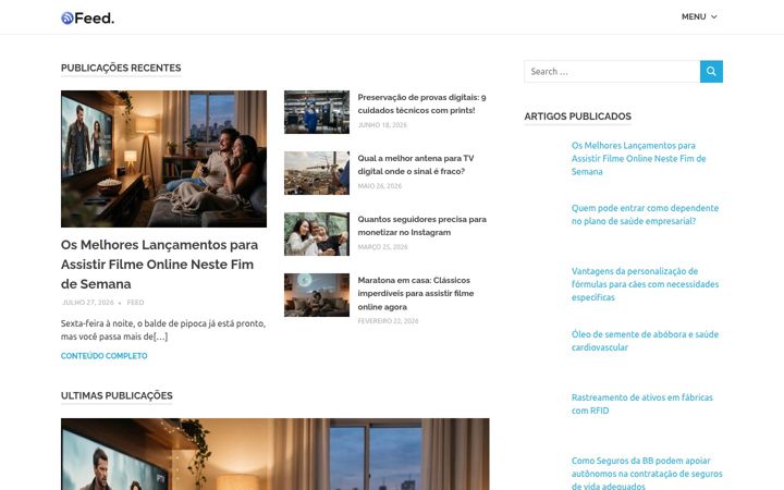 Screenshot of feedsearch.com.br