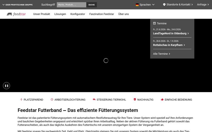 Screenshot of feedstar.com
