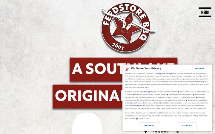 Screenshot of feedstorebbq.com
