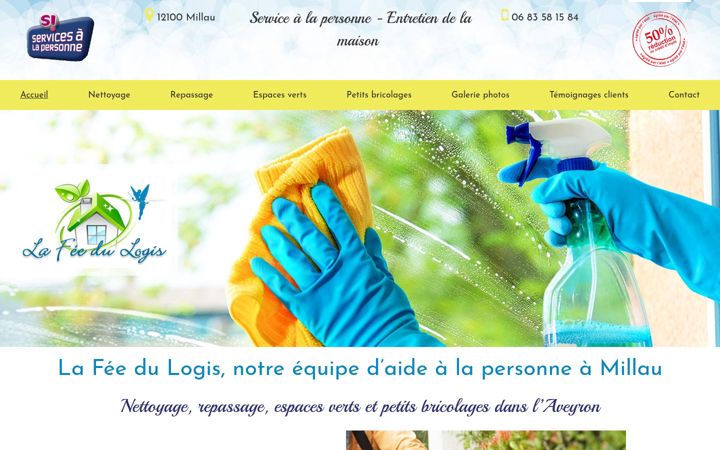 Screenshot of feedulogis-millau.fr