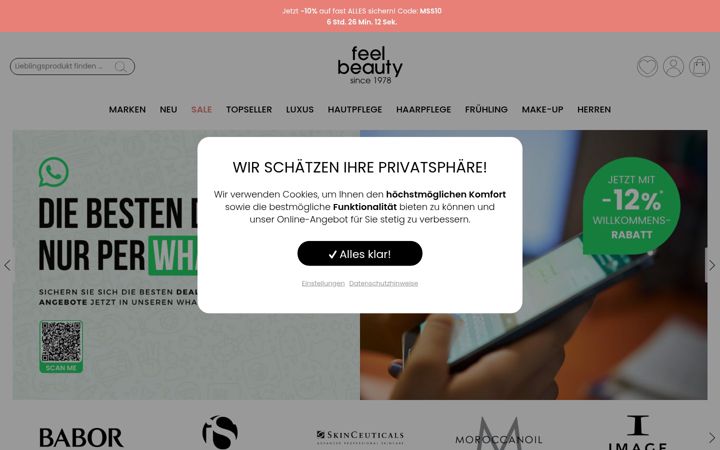 Screenshot of feel-beauty.de
