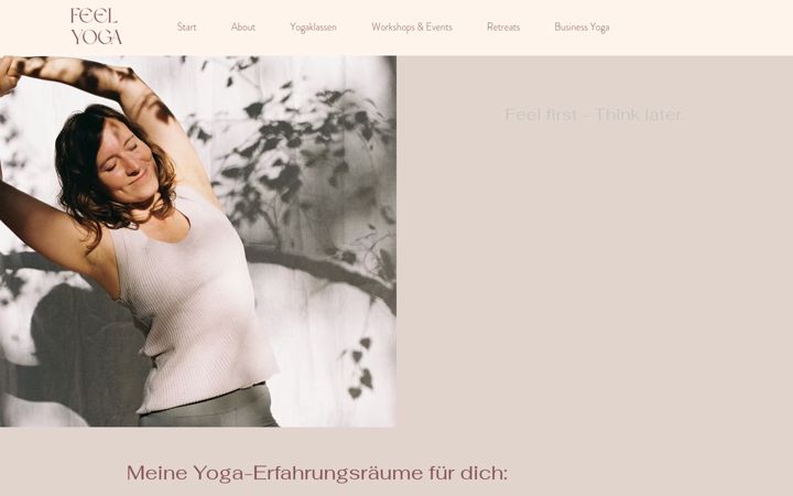 Screenshot of feel-yoga.org