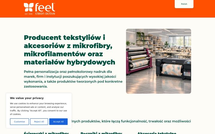 Screenshot of feel.eu