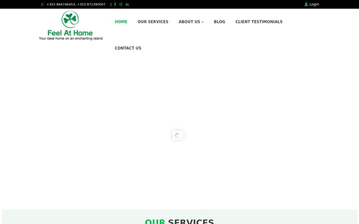 Screenshot ta' feelathome.ie