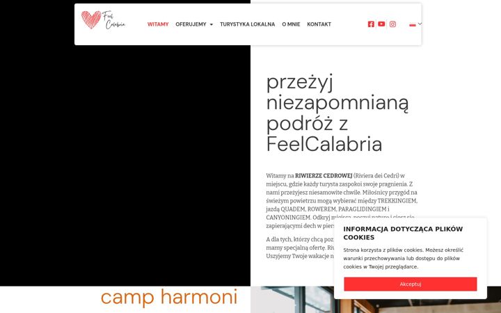 Screenshot of feelcalabria.com