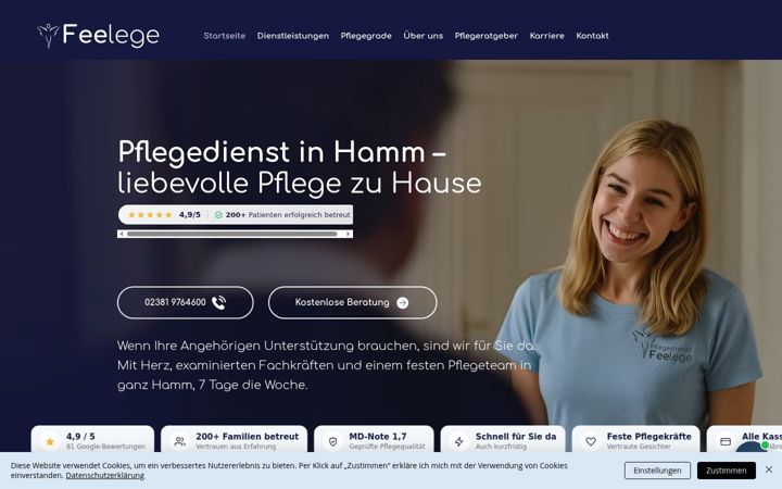 Screenshot of feelege.de