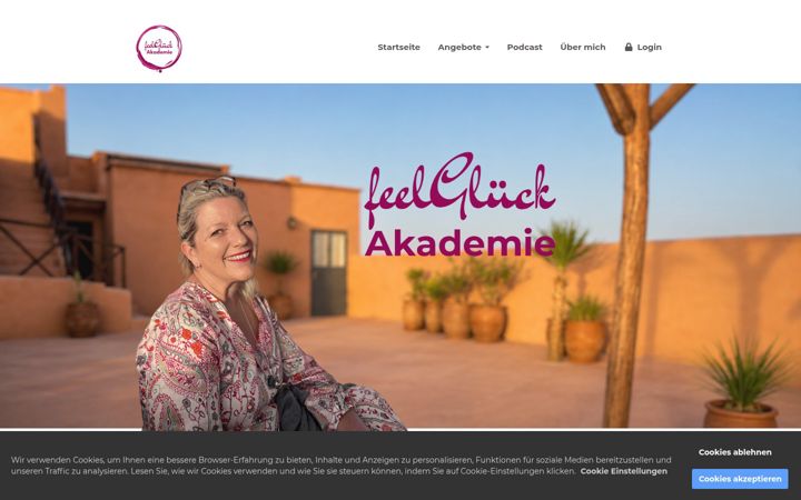 Screenshot of feelglueck-raumberatung.de