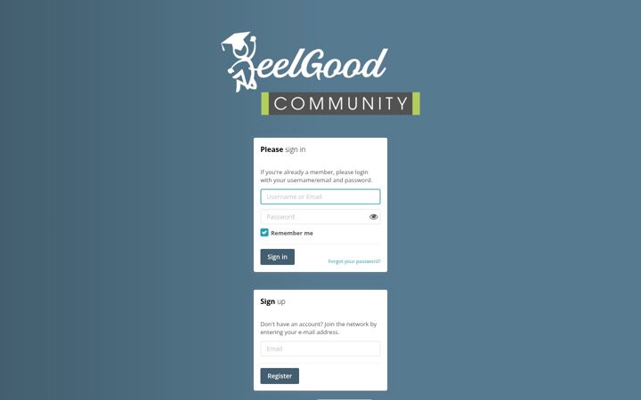 Screenshot of feelgood-community.de