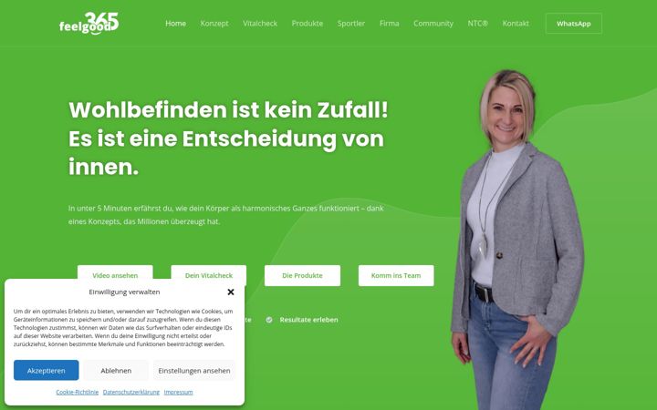 Screenshot of feelgood365.de
