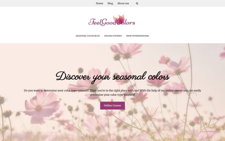 Screenshot of feelgoodcolors.com