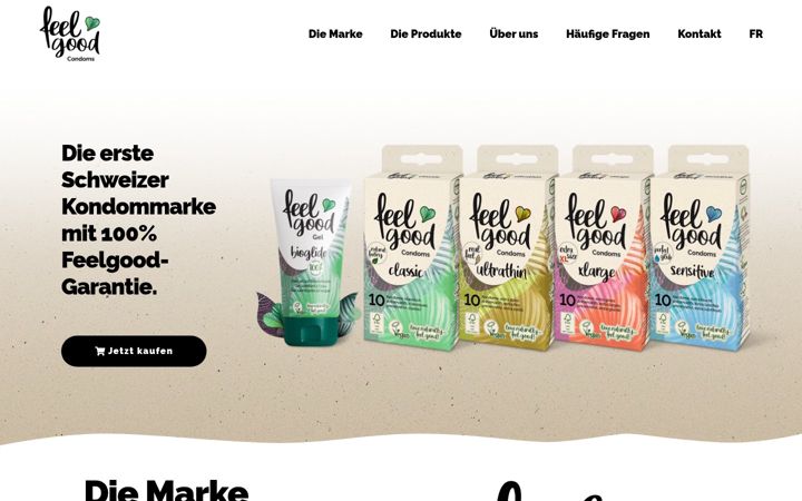 Screenshot of feelgoodcondoms.ch