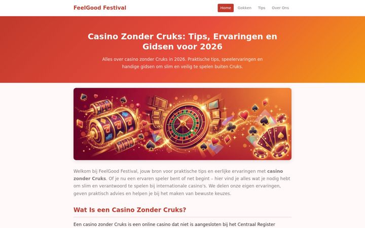 Screenshot of feelgoodfestival.nl