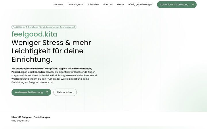 Screenshot of feelgoodkita.de