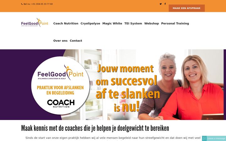 Screenshot of feelgoodpoint.com
