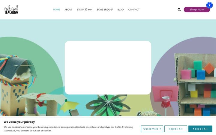 Screenshot of feelgoodteaching.com