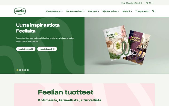 Екранна снимка на feelia.fi