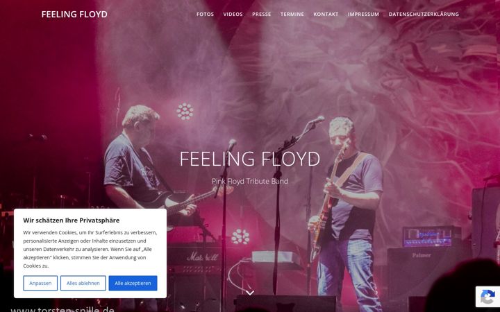 Screenshot of feeling-floyd.de