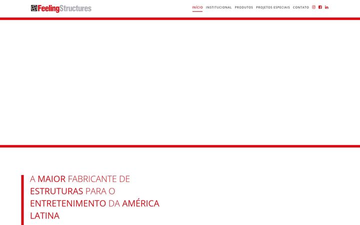 Screenshot of feeling.com.br
