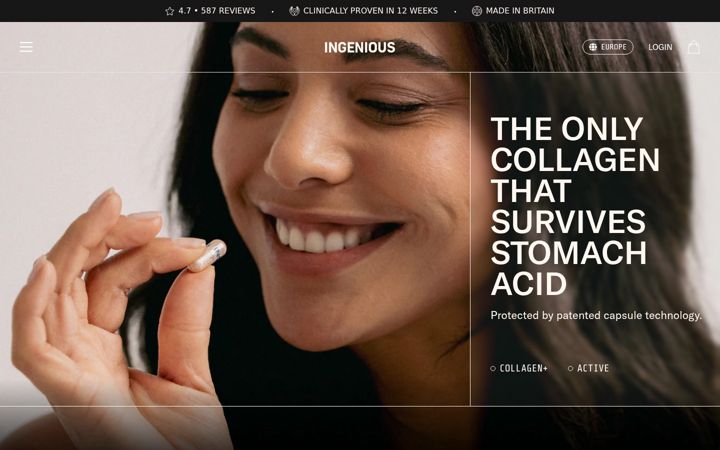 Screenshot of feelingenious.com