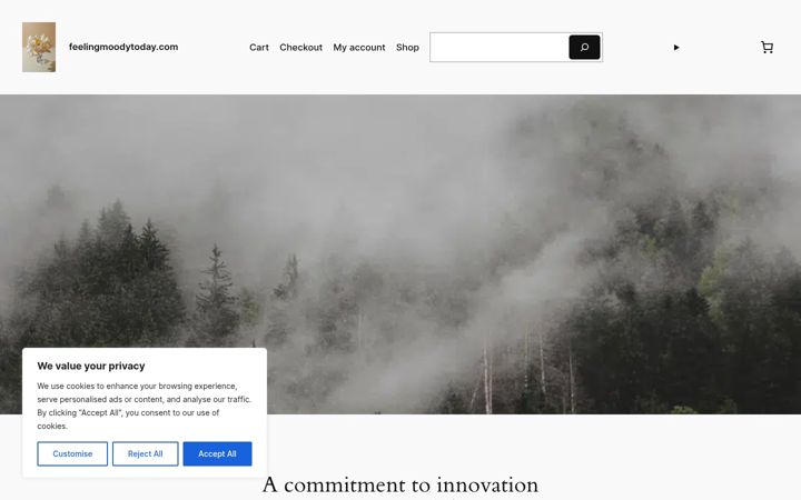 Screenshot of feelingmoodytoday.com