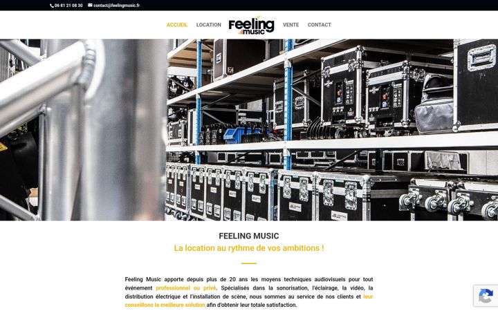 Screenshot of feelingmusic.fr