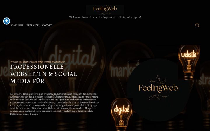 Kuvakaappaus sivustosta feelingweb.de