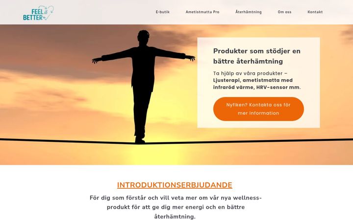 Screenshot of feelitbetter.se