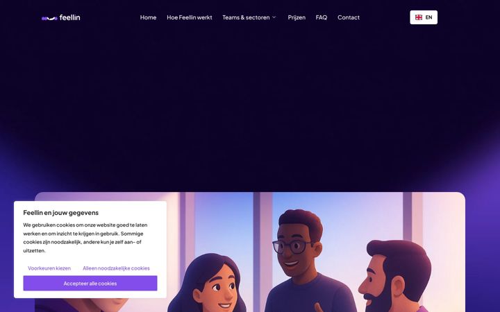 Screenshot of feellin.app