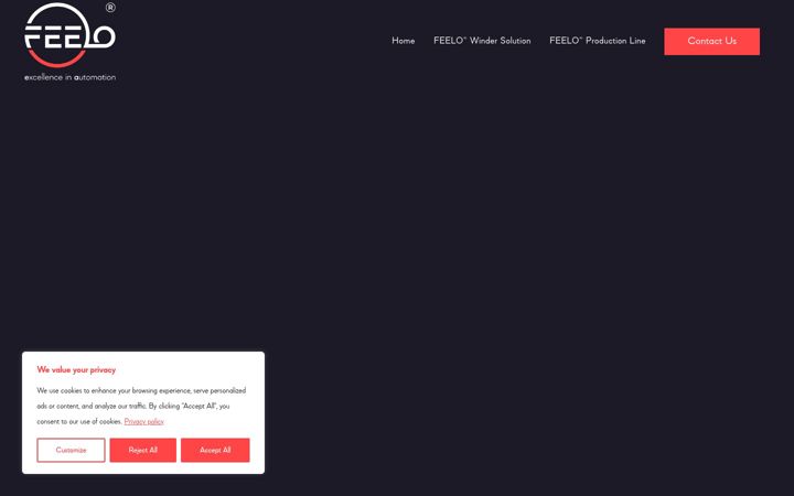 Screenshot of feelo-winding.com