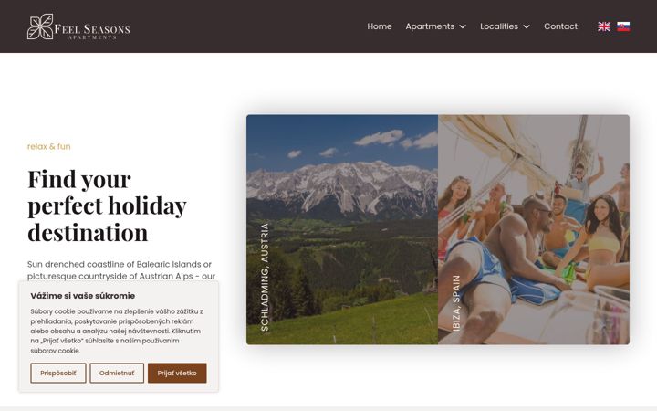 Screenshot of feelseasons.com