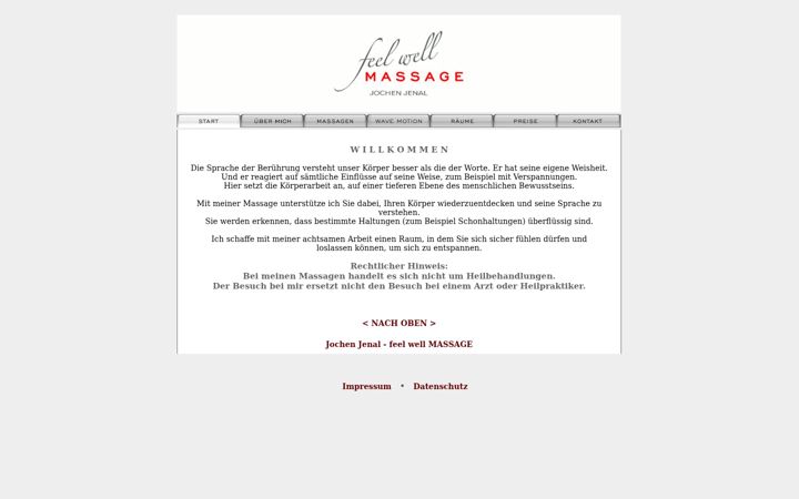 Screenshot of feelwell-massage.de
