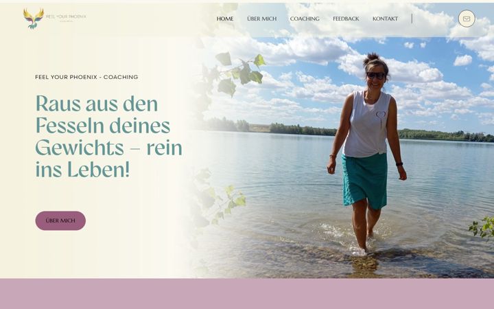 Kuvakaappaus sivustosta feelyourphoenix-coaching.de