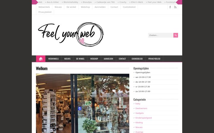 Skärmbild av feelyourweb.nl
