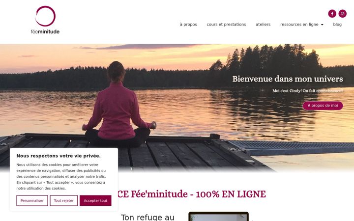 Screenshot of feeminitude.ch