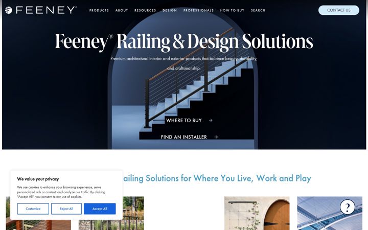 Screenshot of feeneyinc.com
