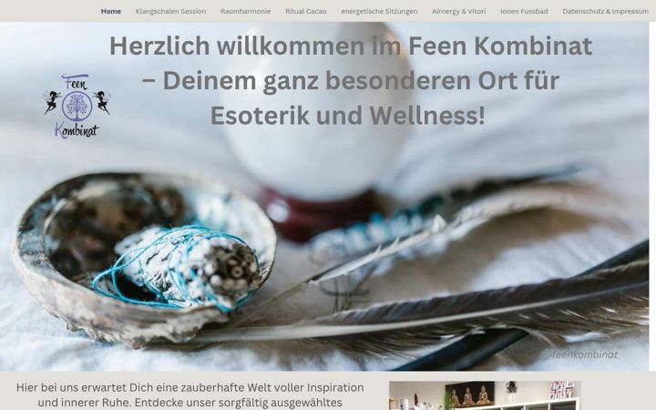 Ekrano kopija feenkombinat.de