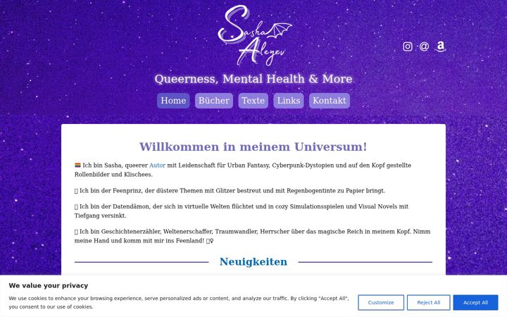 Screenshot of feenprinz.de