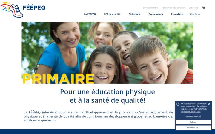 Screenshot of feepeq.com