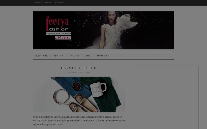 Screenshot of feeryafashion.ro