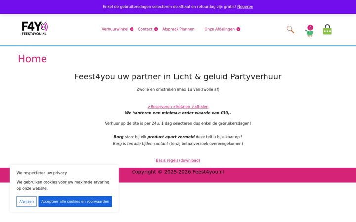 Screenshot of feest4you.nl