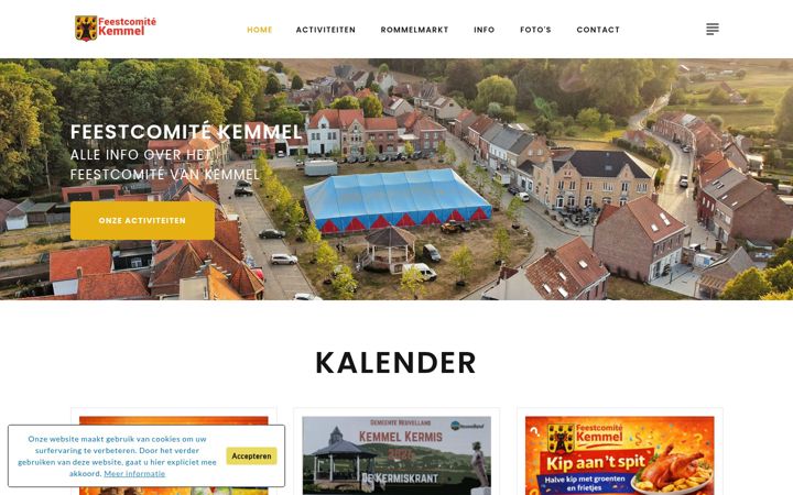 Screenshot of feestcomitekemmel.be