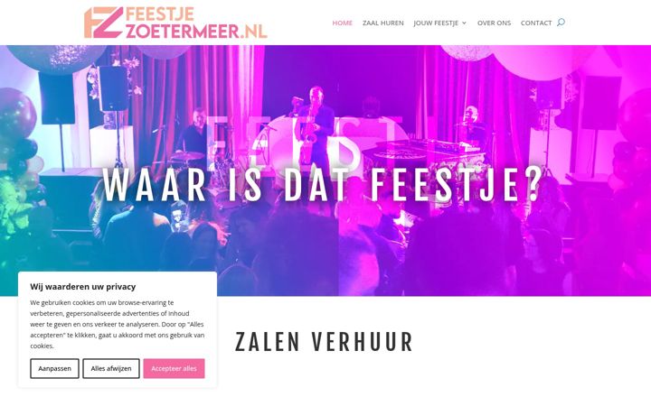Screenshot of feestjezoetermeer.nl