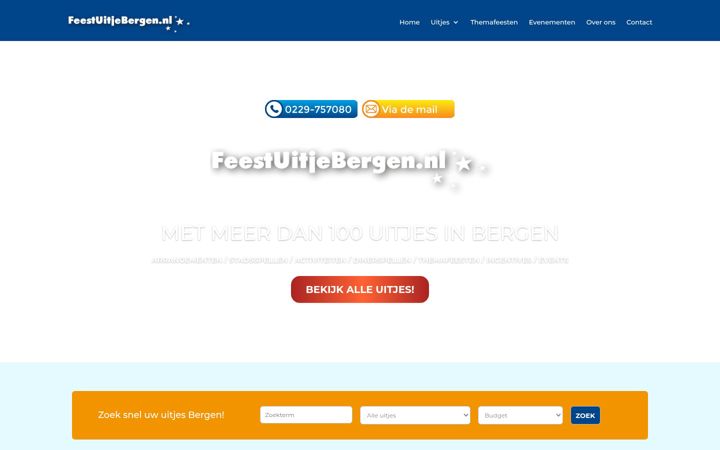 Screenshot of feestuitjebergen.nl