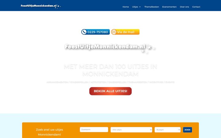 Screenshot of feestuitjemonnickendam.nl