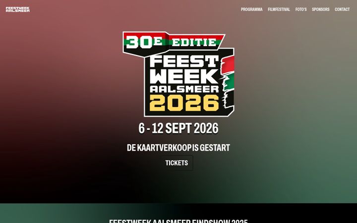 Screenshot of feestweek.nl